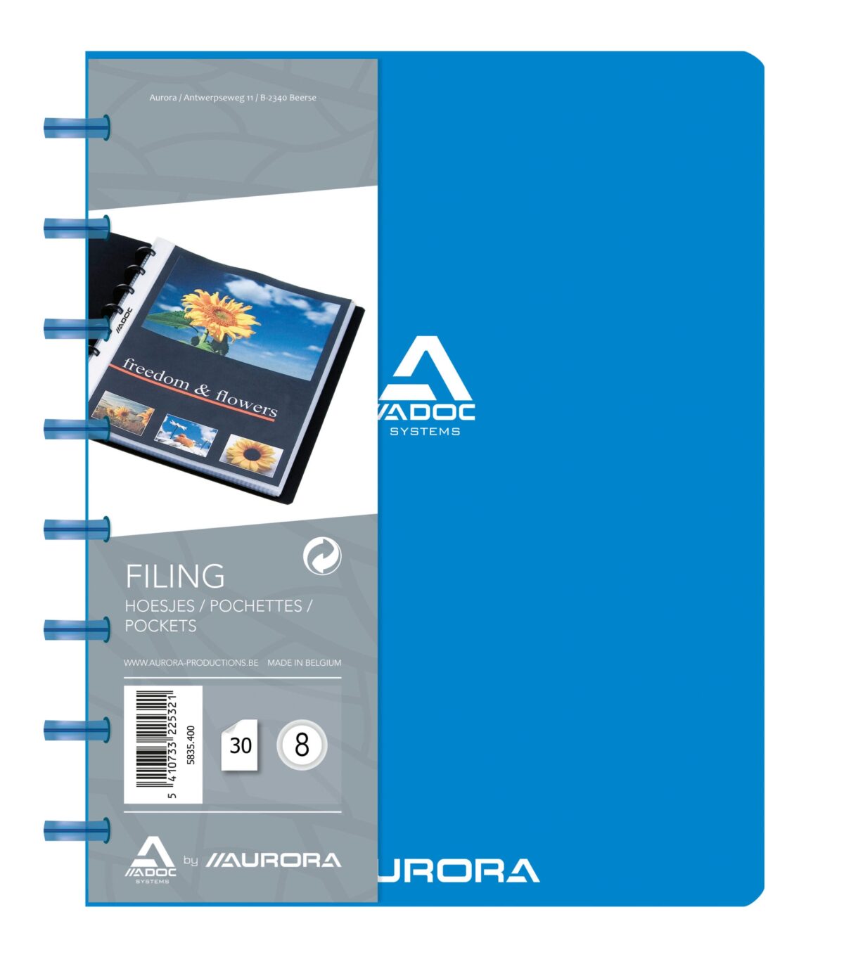 ADOC Sichtbuch Standard A5 5835.400 blau 30 Taschen – Hochwertig & günstig bei ShopDeca