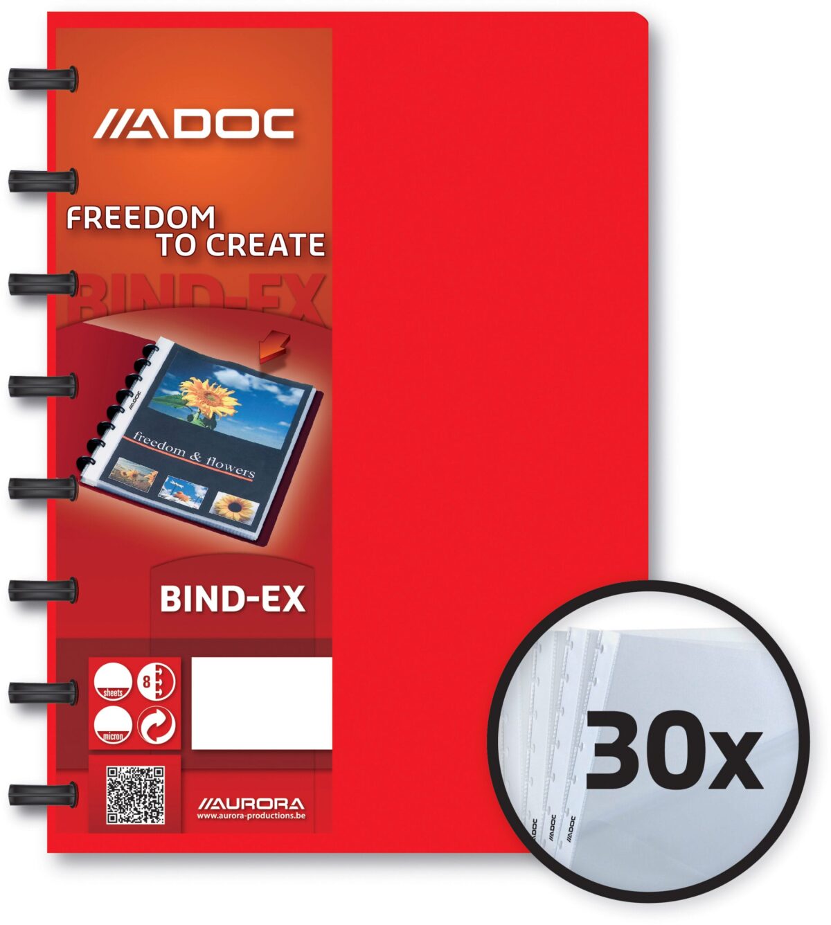 ADOC Sichtbuch Standard A5 5835.600 rot 30 Taschen – Hochwertig & günstig bei ShopDeca