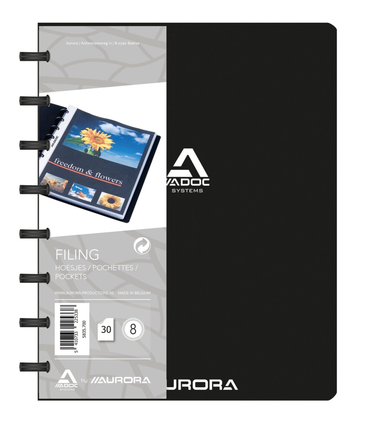 ADOC Sichtbuch Standard A5 5835.700 schwarz 30 Taschen – Hochwertig & günstig bei ShopDeca