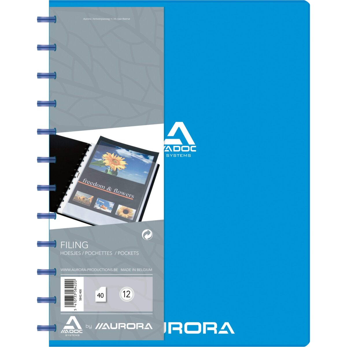 ADOC Sichtbuch Standard A4 5842.400 blau 40 Taschen – Hochwertig & günstig bei ShopDeca