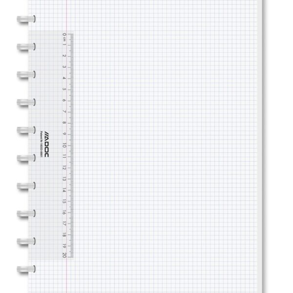 ADOC Notizheft A4 6044.101 kariert transparent