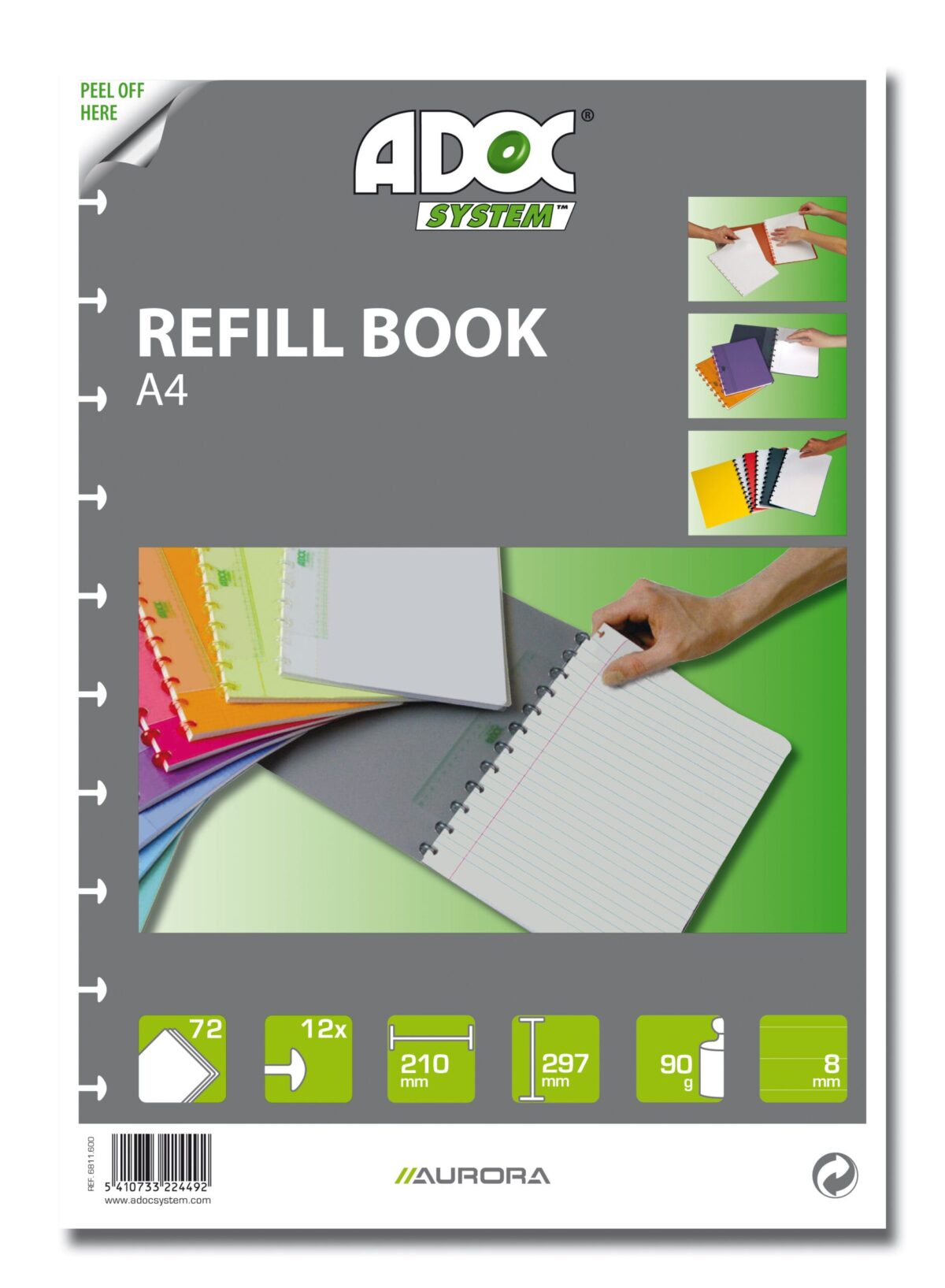 ADOC Ersatzblätter A4 6811.600 liniert 72 Blatt – Hochwertig & günstig bei ShopDeca