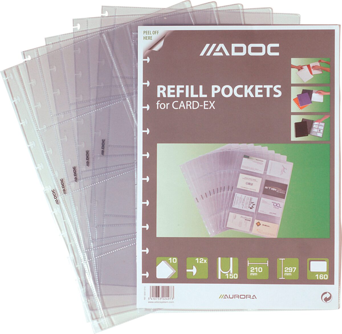 ADOC Dokumententasche Bind-Ex A4 9287.010 transparent, 800my 12 Taschen – Hochwertig & günstig bei ShopDeca