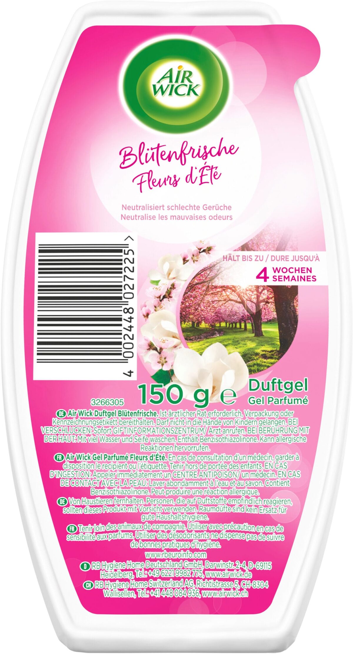 AIR WICK Duftgel 150g 3234058 Blütenfrische – Hochwertig & günstig bei ShopDeca