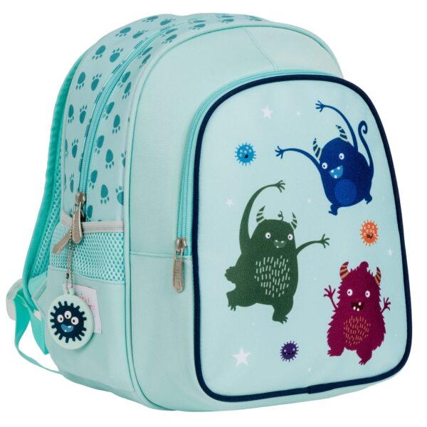ALLC Rucksack mit Isofach Monster BPMOBU36 hellblau 27x32x19cm
