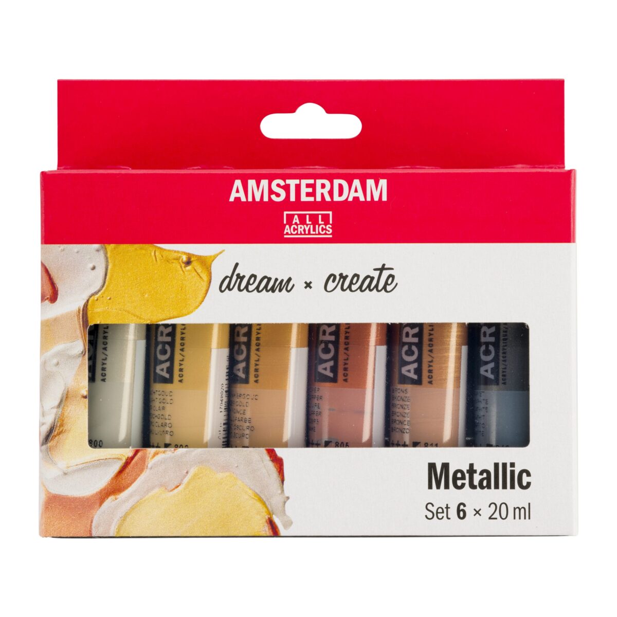 AMSTERDAM Standard Series Acryl Set 17820501 Metallic 6X20ml – Hochwertig & günstig bei ShopDeca