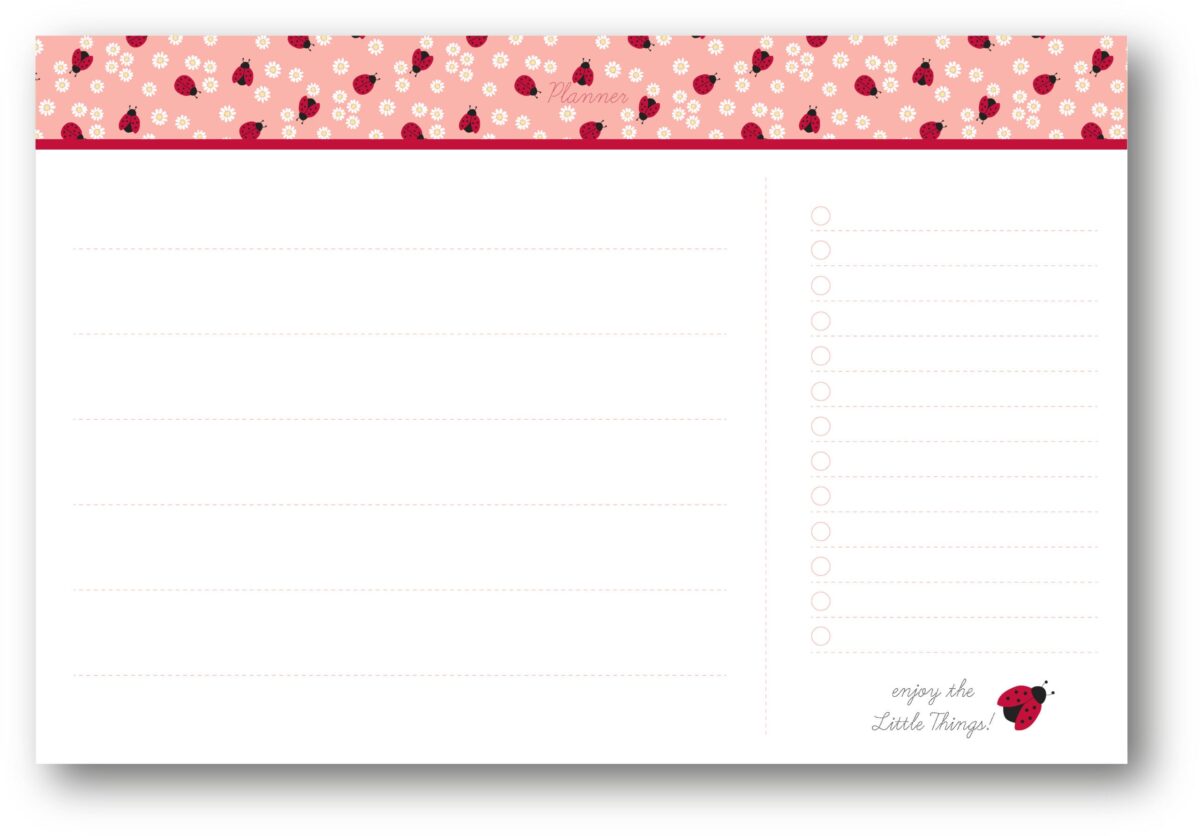 ANCOR Schreibtischplaner LADY BUG 105049 rosa/rot 40x30cm – Hochwertig & günstig bei ShopDeca