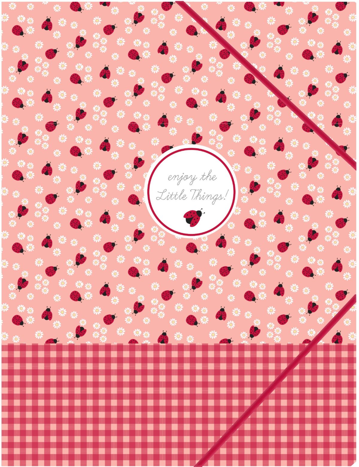 ANCOR Gummibandmappe A4 105124 LADY BUG rosa/rot – Hochwertig & günstig bei ShopDeca