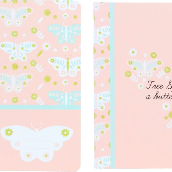 ANCOR Notizheft A5 118087 B'LOG BUTTERFLIES,kariert 48Bl