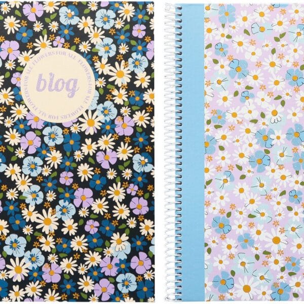 ANCOR Spiralbuch Hardcover A4 123876 B'Log Flowers, liniert 80BL
