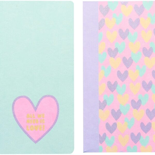 ANCOR Notizheft A4 124156 B'Log Hearts, liniert 48BL