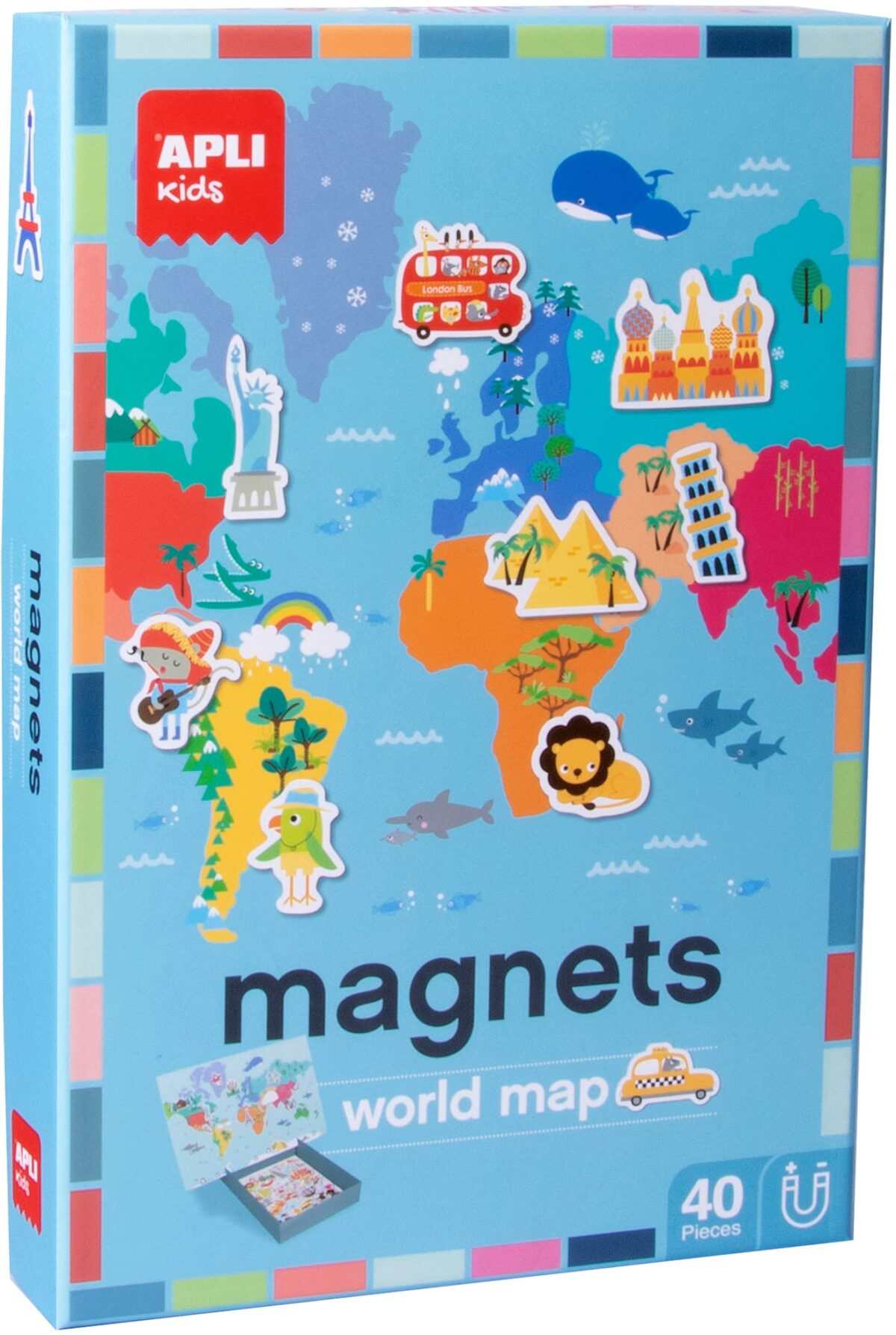 APLI KIDS Magnetspiel Weltkarte 16494 40-teilig – Hochwertig & günstig bei ShopDeca