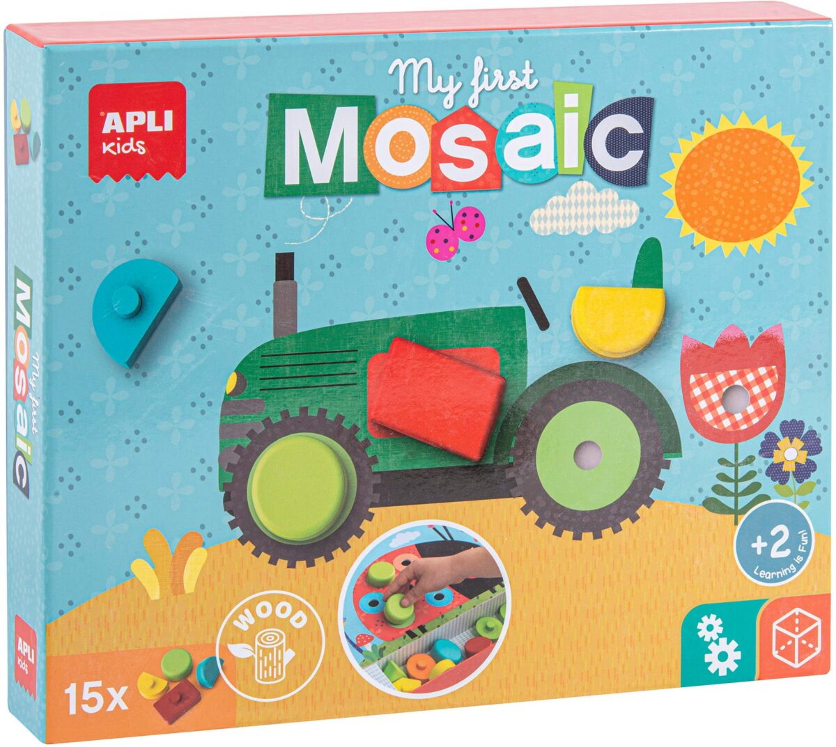 APLI KIDS Mosaikspiel 17652 15 Holzklötze – Hochwertig & günstig bei ShopDeca