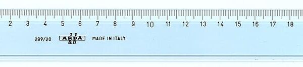 ARDA Massstab UNI 20cm 28920SS transparent