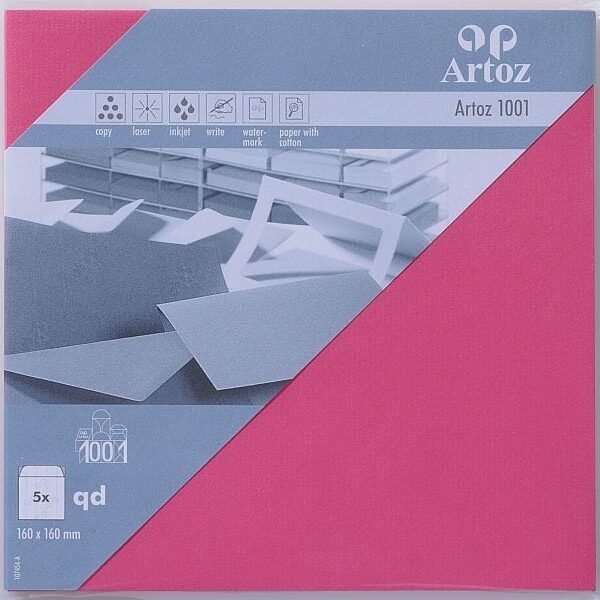 ARTOZ Couverts 1001 160x160mm 107454184 100g, fuchsia 5 Stück