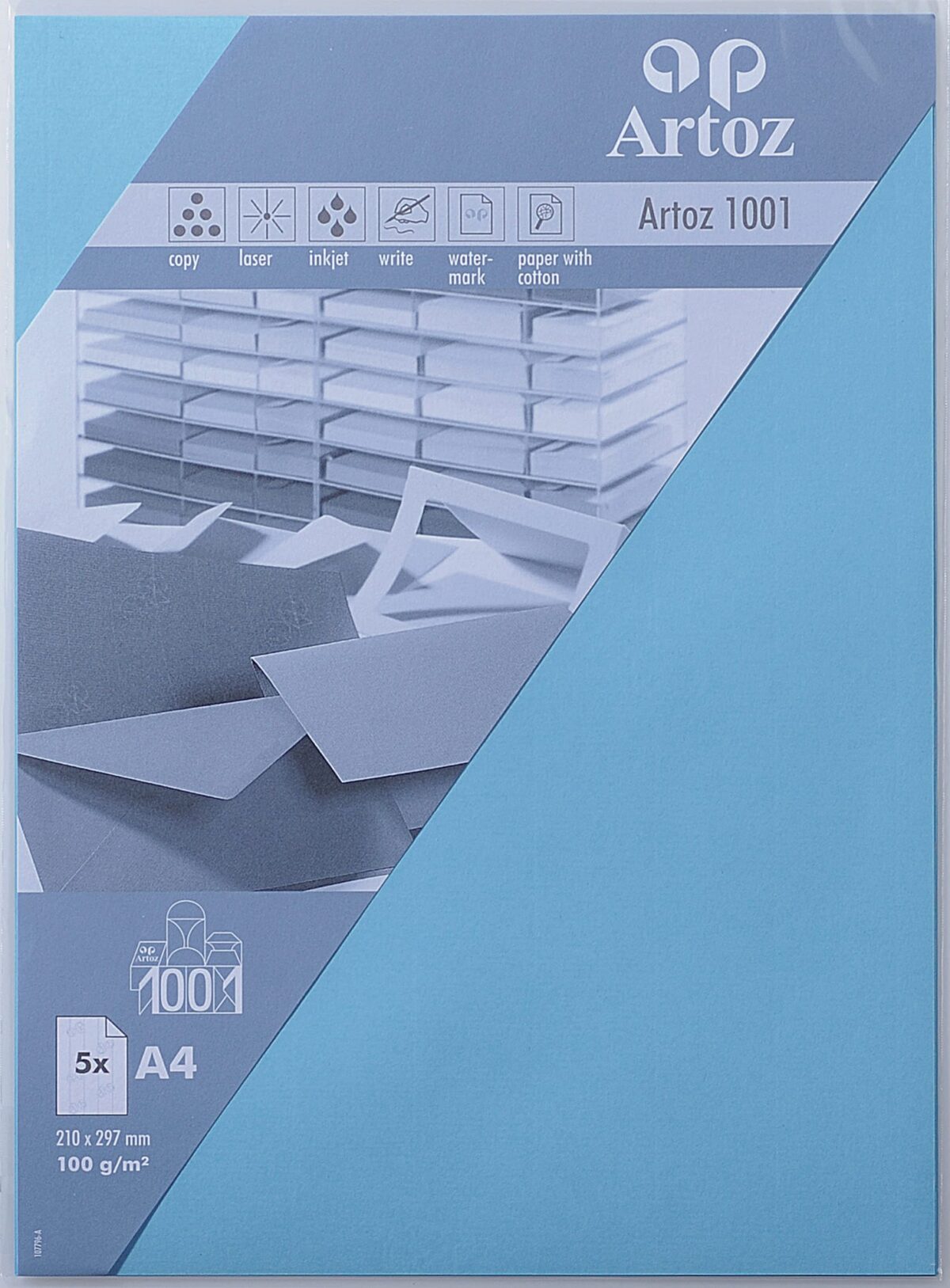 ARTOZ Papier 1001 A4 107796143 100g, azur 5 Blatt – Hochwertig & günstig bei ShopDeca