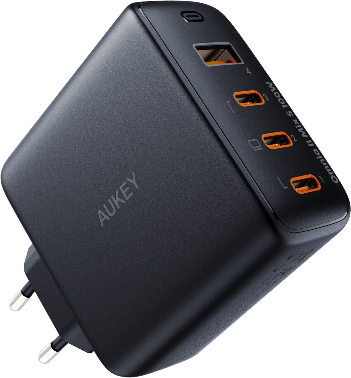 AUKEY OmniaMix II 100W GaN PD PA-B7S BK 4-Port, Wall Charger Black – Hochwertig & günstig bei ShopDeca