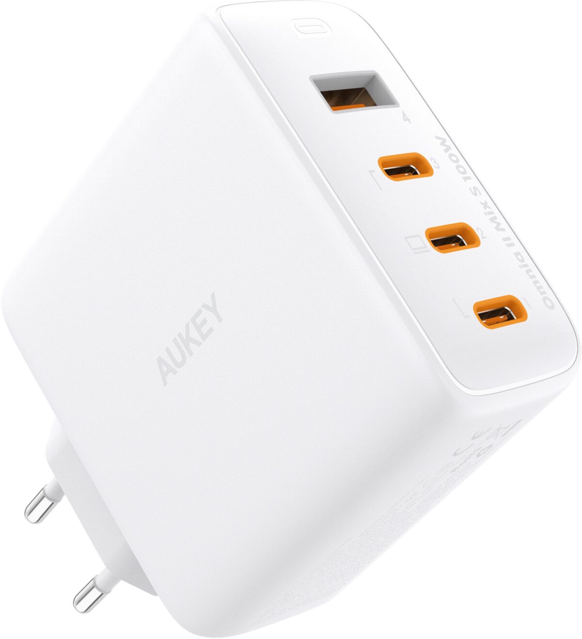 AUKEY OmniaMix II 100W GaN PD PA-B7S WH 4-Port, Wall Charger White – Hochwertig & günstig bei ShopDeca