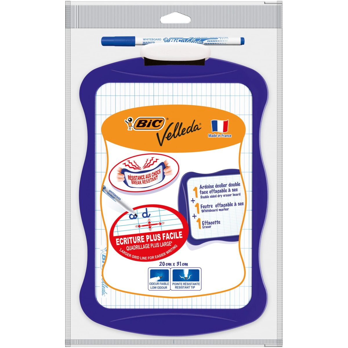 BIC Schultafel Whiteboard 20x31cm 841362 inkl. Velleda Marker ass. – Hochwertig & günstig bei ShopDeca