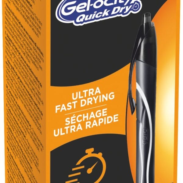 BIC Gel-ocity quick dry 949873 schwarz, 12 Stück