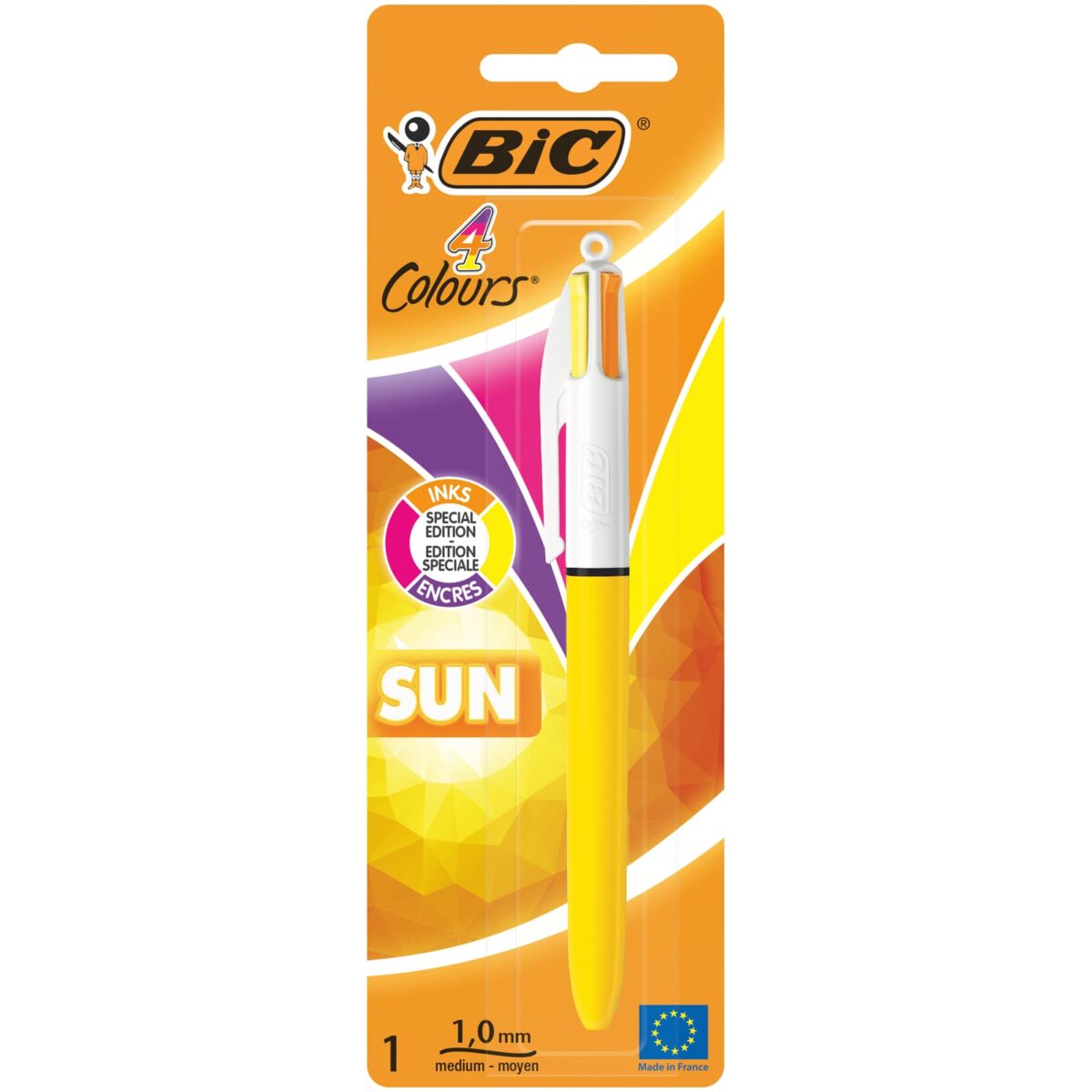 BIC Kugelschreiber Clip 1mm 949898 4 Colours Sun – Hochwertig & günstig bei ShopDeca