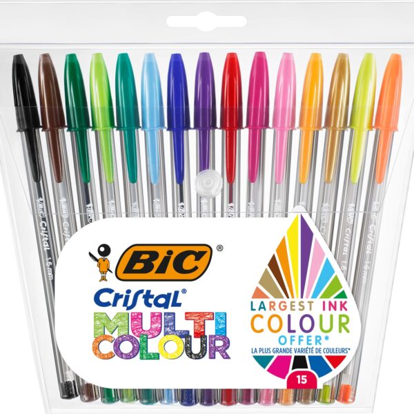 BIC Kugelschreiber Cristal 0.42mm 964899 15 Farben