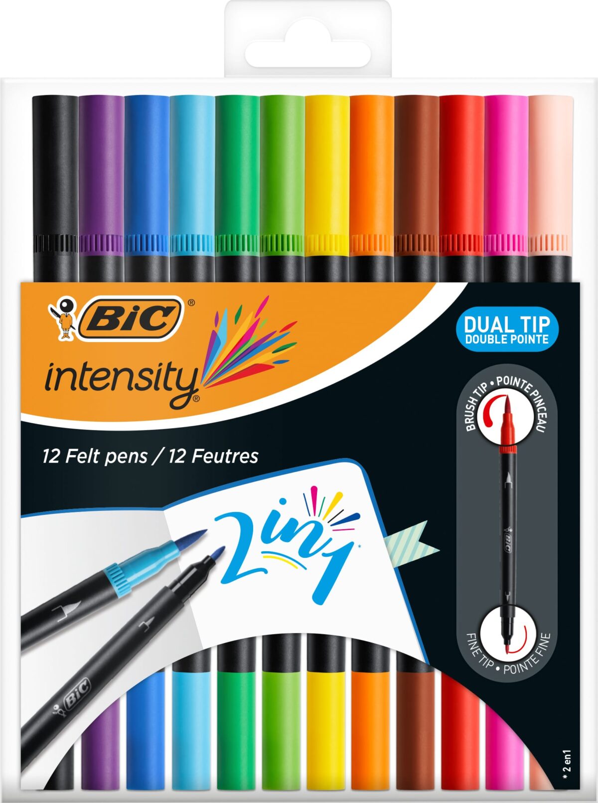 BIC Fasermalstift Dual Brush 989695 12 Stück, Farben ass. – Hochwertig & günstig bei ShopDeca
