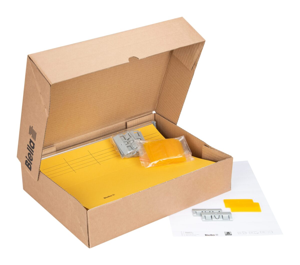 BIELLA Hängemappen-Set A4 27125520U gelb 32x25cm 25 Stück – Hochwertig & günstig bei ShopDeca