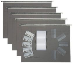 BIELLA Hängemappen-Set A4 27145525U grau 32x25cm 5 Stück