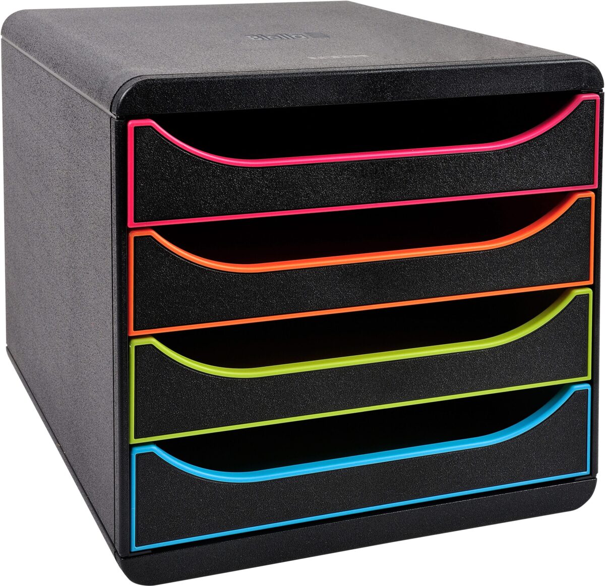 BIELLA Schubladenbox BIGBOX A4+ 31091402BIDU schwarz/Harlekin, 4 Schubl. – Hochwertig & günstig bei ShopDeca