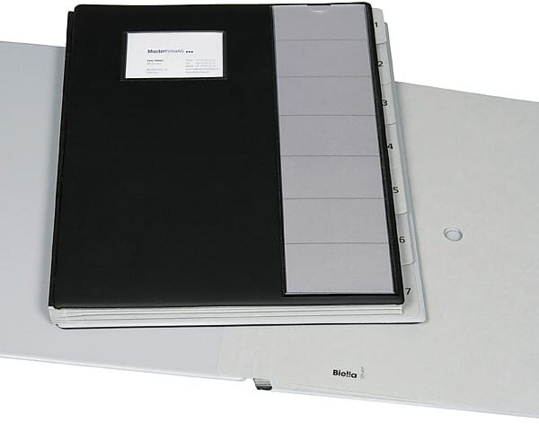 BIELLA Pultmappe Pronto A4 32040702U schwarz 7-teilig