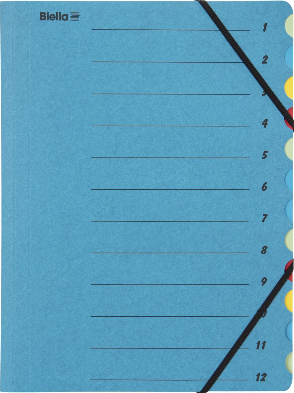 BIELLA Fächermappe A4 32841205U blau 12-teilig – Hochwertig & günstig bei ShopDeca