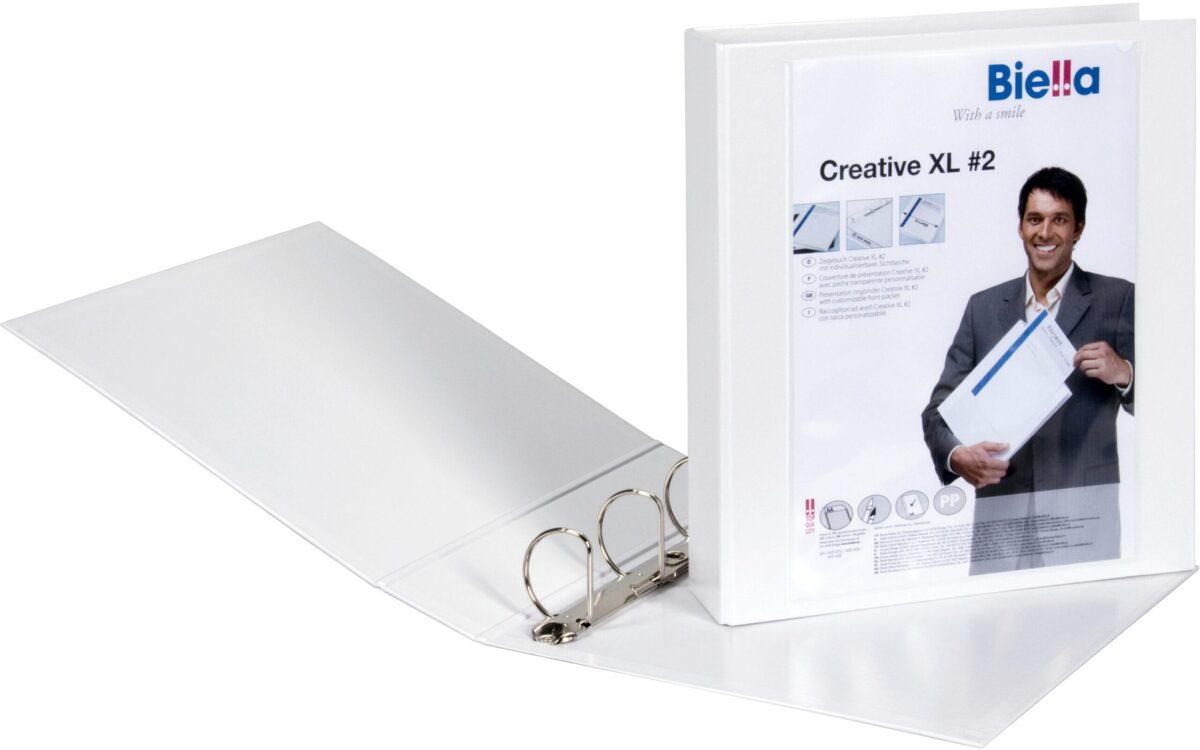 BIELLA Zeigebuch Creative XL#2 4.5cm 44344501U weiss, 4-Ring A4 – Hochwertig & günstig bei ShopDeca