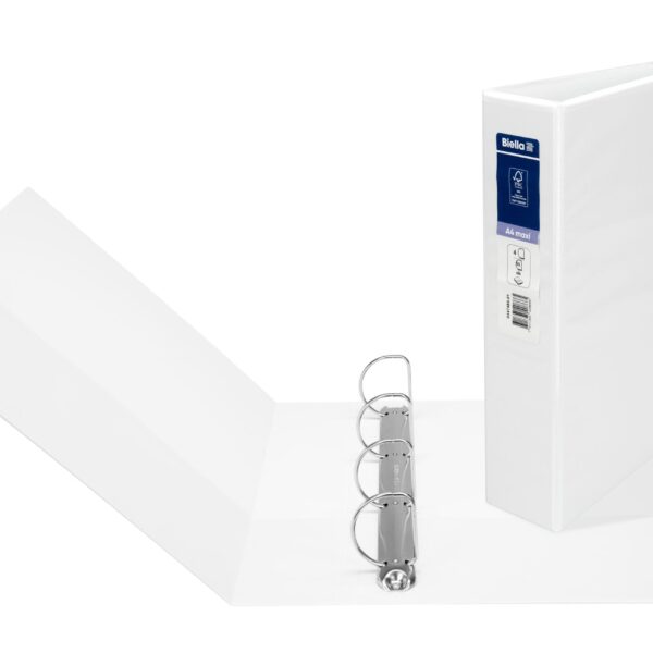 BIELLA Zeigebuch Creative XL#1 7.5cm 44745001U weiss, 4-Ring, Sichttasche A4