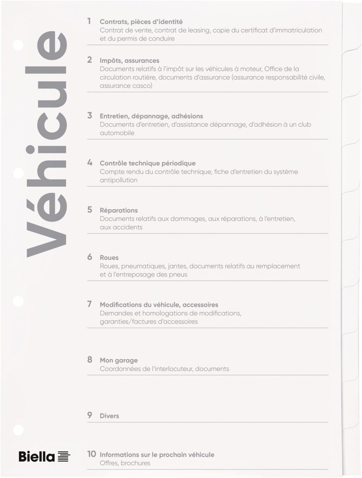 BIELLA Register Karton Expert A4 465011291U Fahrzeug FR 10-teilig – Hochwertig & günstig bei ShopDeca
