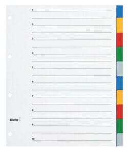 BIELLA Register PP A4+ 47901000U farbig 10-teilig