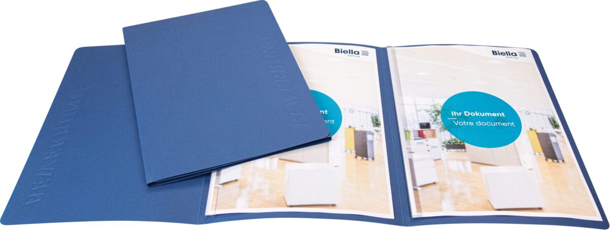 BIELLA Bewerbungsmappe A4 4975205BIBU blau 3-teilig – Hochwertig & günstig bei ShopDeca