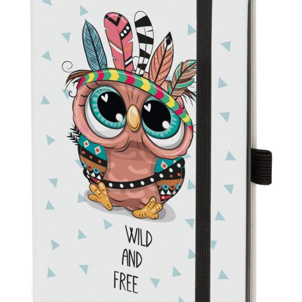 BIELLA Notizbuch Kompagnon WhiteTrend 5845337623U Owl, gepunktet 12.5x19.5cm