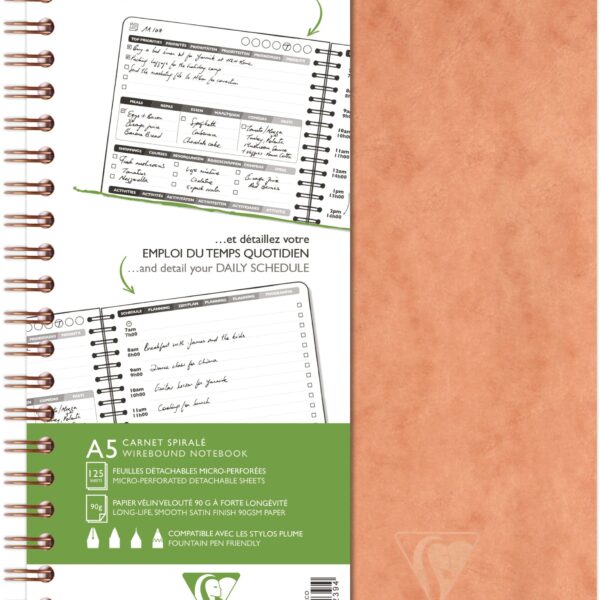 BIELLA Agenda AgeBag undatiert 78239C my Daily 125 Blatt tabak A5