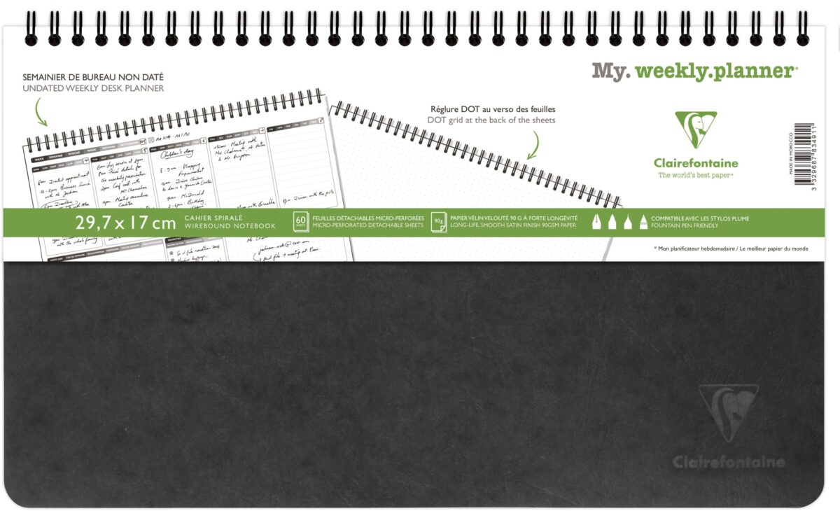 BIELLA Agenda AgeBag undatiert 783491C Weekly 60 Blatt sw. 29.7x17cm – Hochwertig & günstig bei ShopDeca