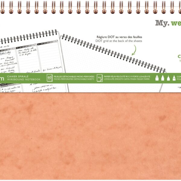BIELLA Agenda AgeBag undatiert 78349C Weekly 60 Blatt tab. 29.7x17cm