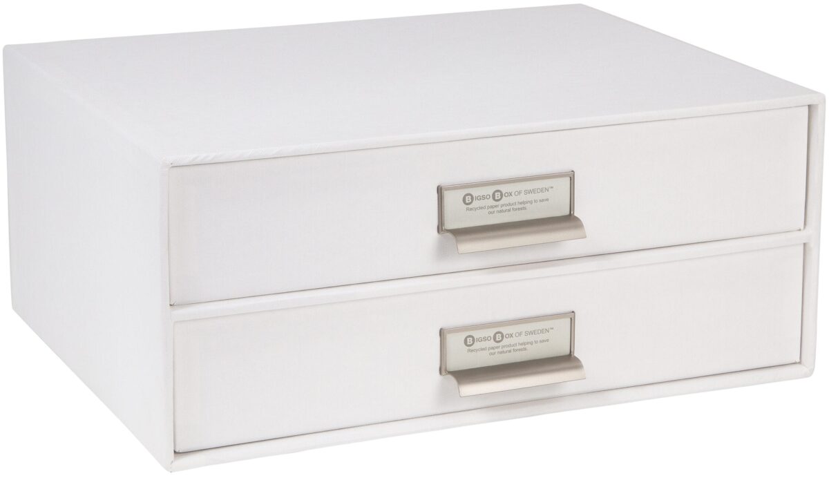 BIGSO BOX OF SWEDEN Schubladenbox Birger 943145544 2 Schubladen, weiss – Hochwertig & günstig bei ShopDeca