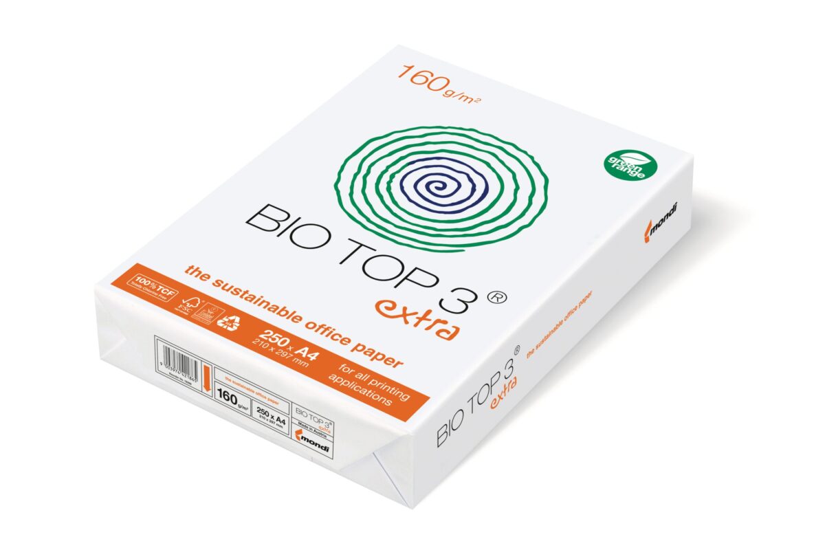 BIO TOP 3 Kopierpapier Biotop A4 88008663 160g, Off-White 250 Blatt – Hochwertig & günstig bei ShopDeca