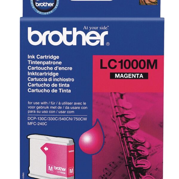 BROTHER Tintenpatrone magenta LC-1000M DCP-130C/MFC-240C 400 Seiten