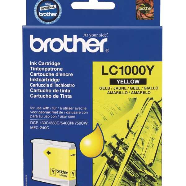 BROTHER Tintenpatrone yellow LC-1000Y DCP-130C/MFC-240C 400 Seiten