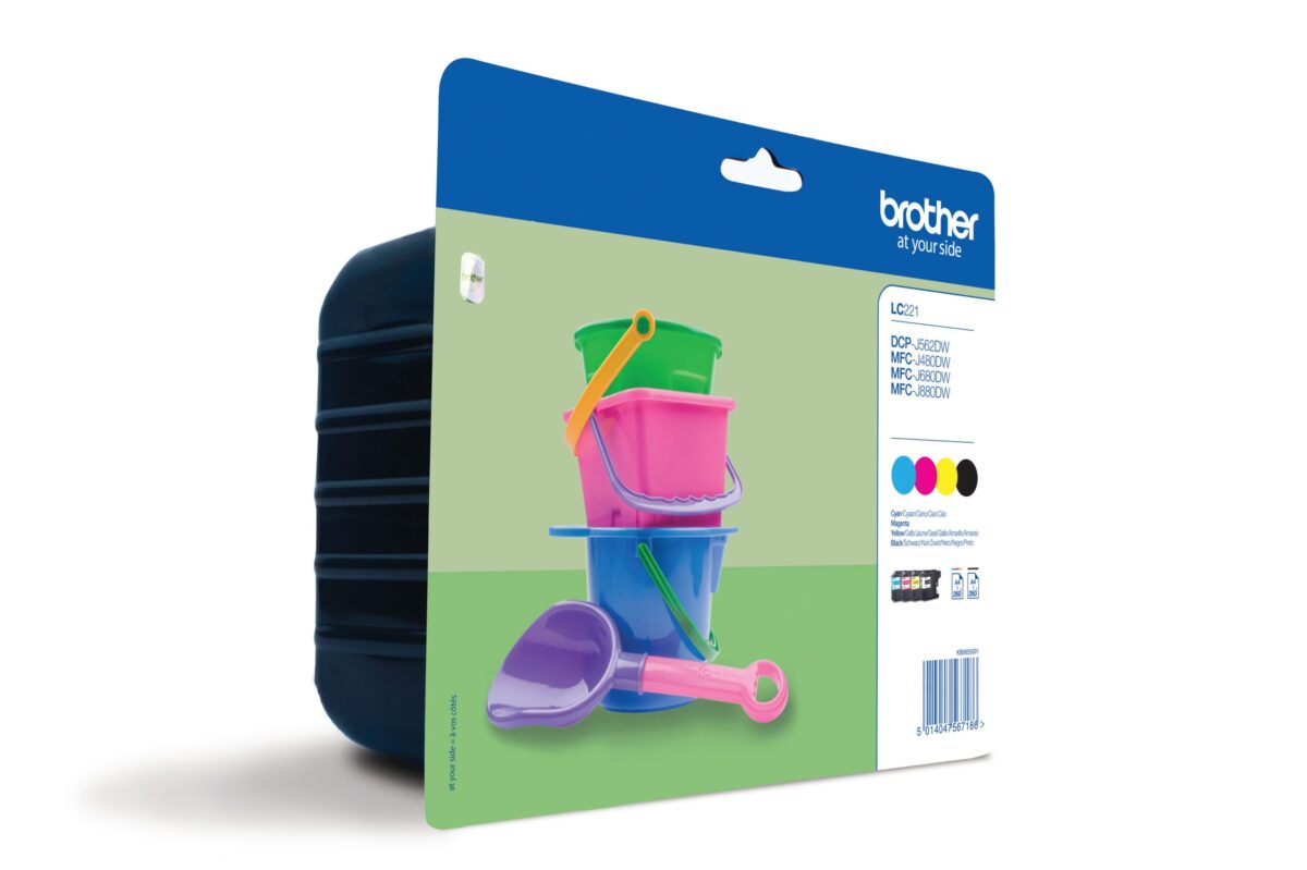 BROTHER Valuepack Tinte CMYBK LC-221VALBP MFC-J1100 260 Seiten – Hochwertig & günstig bei ShopDeca
