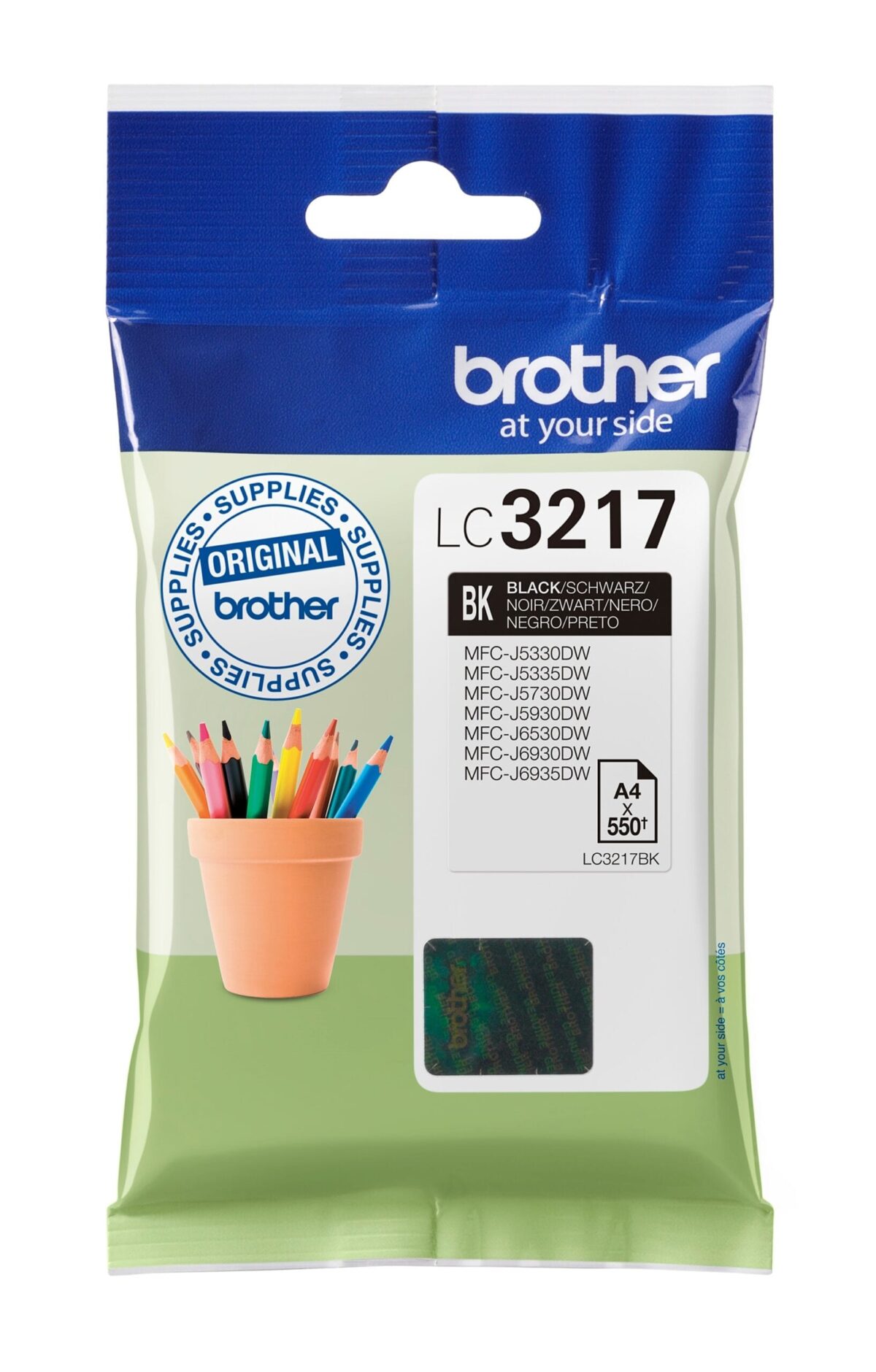 BROTHER Tintenpatrone schwarz LC-3217BK MFC-J6530DW 550 Seiten – Hochwertig & günstig bei ShopDeca