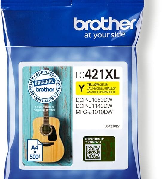 BROTHER Tintenpatrone HY yellow LC-421XLY DCP-J1050 500 Seiten