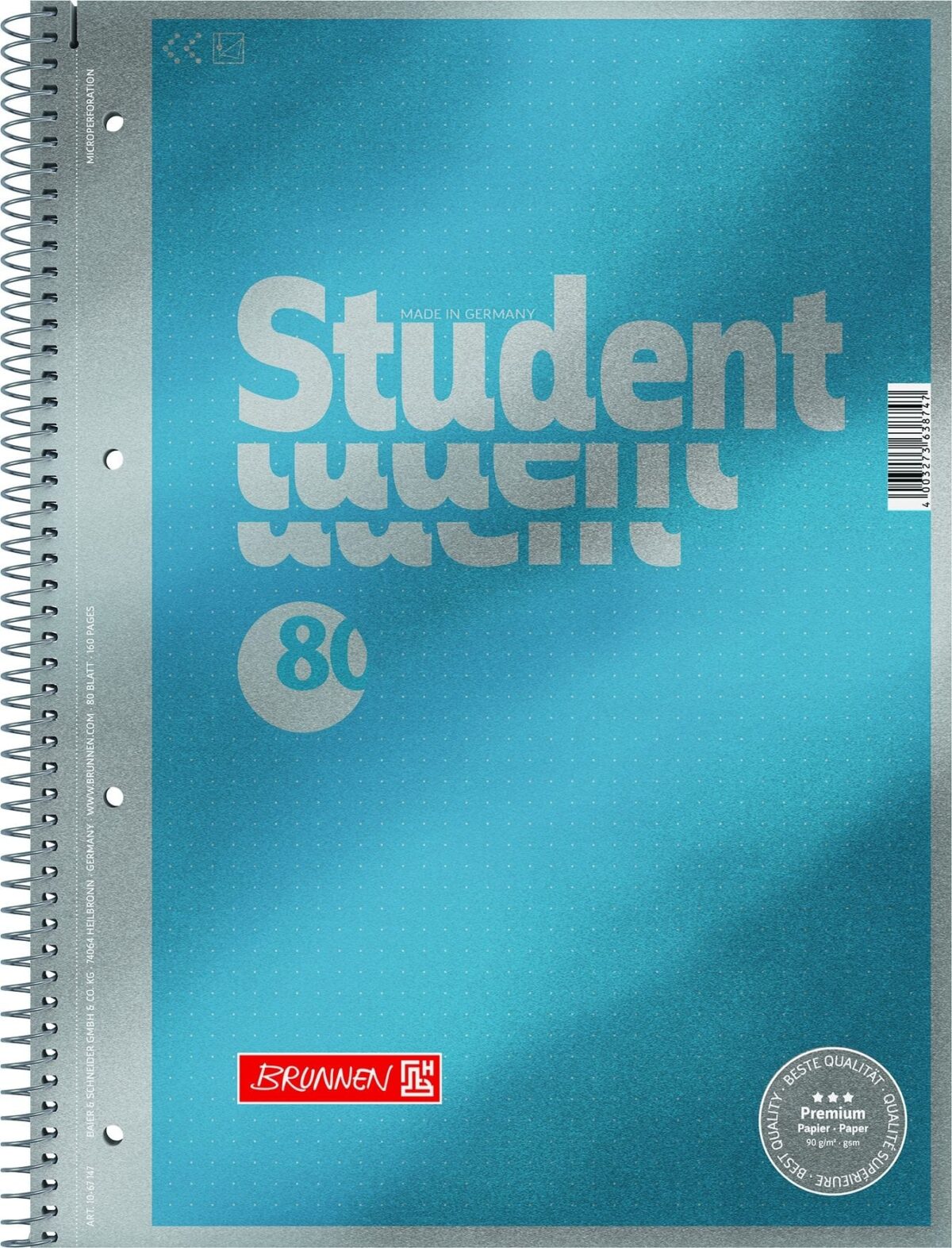 BRUNNEN Brunnen Collegeblock Premium 1067147 A4 Punktraster 80 Blatt – Hochwertig & günstig bei ShopDeca