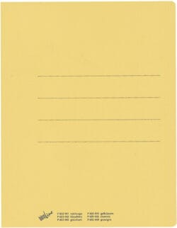 BÜROLINE Einlagemappe Recycling A4 603445 gelb 240g/m2 100 Stück